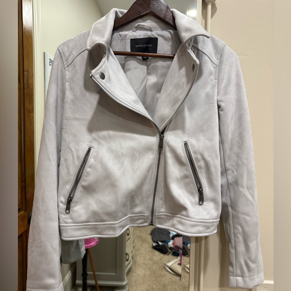 Banana Republic Women's Light Gray Jacket